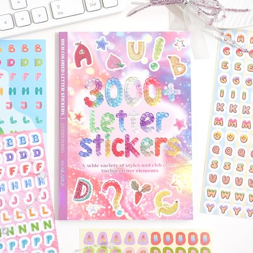 3000+ Pcs Alphabet Sticker for Journaling