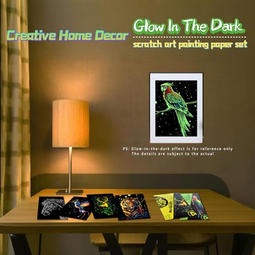 Glow in The Dark Scratch Art for Adults