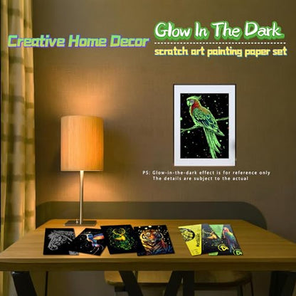 Glow in The Dark Scratch Art for Adults