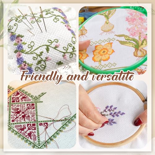 12 Pcs 14 Count Aida Cloth Cross Stitch Fabric (12 Count)