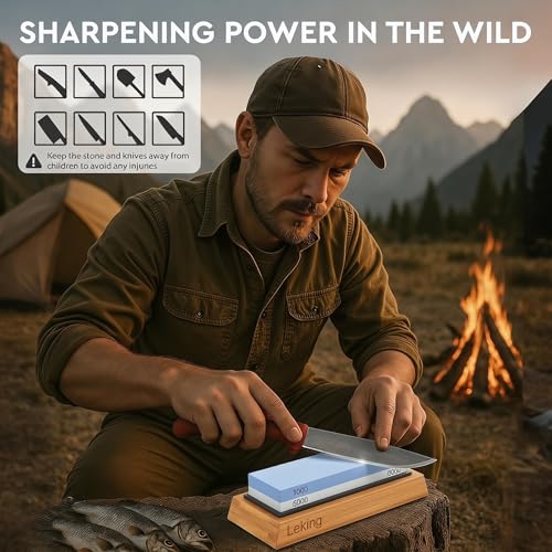 Professional Knife Sharpener & Sharpening Stone Set