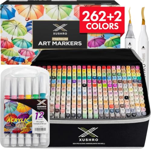 Dual Tip Alcohol Markers Set (262 Count)