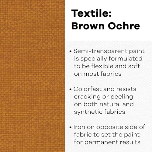 Textile Color Paint BRWN Ochre (8 Fl Oz)