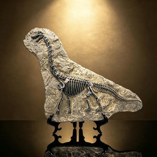 Resin Brachiosaurus Dinosaur Fossil Statue Model Simulated Skeleton Home Office Display Decorative Craft Box Decoration