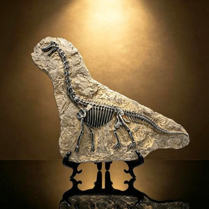 Resin Brachiosaurus Dinosaur Fossil Statue Model Simulated Skeleton Home Office Display Decorative Craft Box Decoration