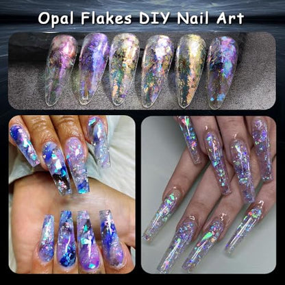 Holographic Opal Nail Art Glitter Flakes