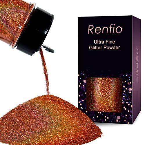 Holographic Ultra Fine Copper Glitter Powder Metallic Resin Glitter