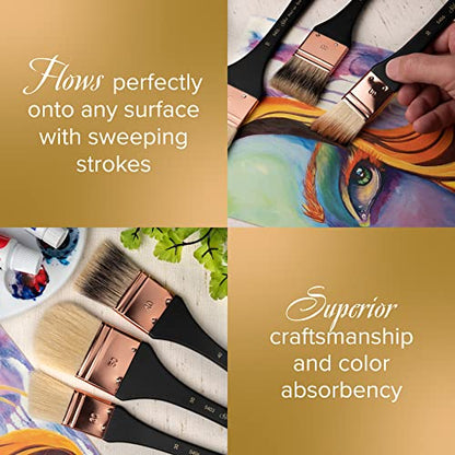 Silver Atelier Oval Mottler Oil Paintbrush