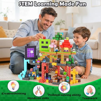 500PCS Magnetic Blocks for Kids Ages 4 (500 Count)
