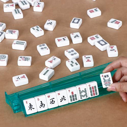 166 Tiles Mah Jongg Set American Mahjong 4 Color Pushers