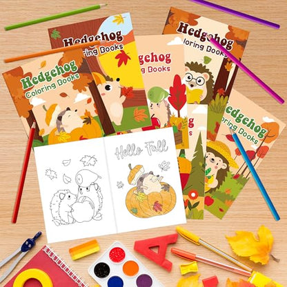 Fall Hedgehog Coloring Books (24 Count)