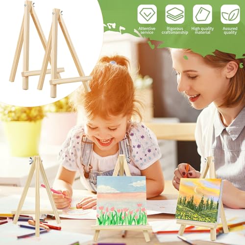 5PCS 9 Inch Wood Easels (5 Count)