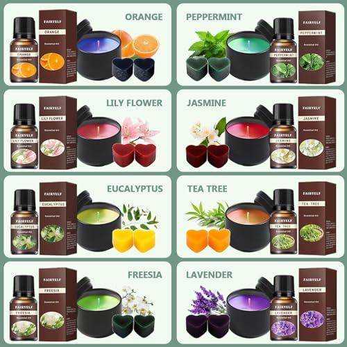 Soy Candle Making Kit for Adults & Hot Plate (96 Count)