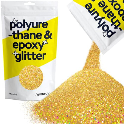 Resin Glitter Gold Holographic 100g Microfine (3.5274 Ounce)
