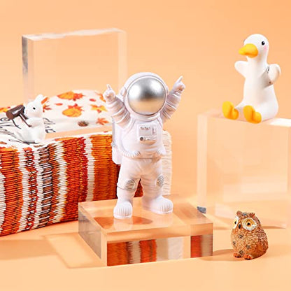 4 Pcs Acrylic Display Block Clear Cube 3 x 3 x 1 Inch