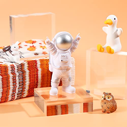 4 Pcs Acrylic Display Block Clear Cube 3 x 3 x 1 Inch