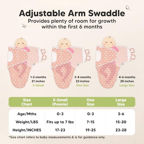 3pk Organic Swaddles for Newborns Girls (3 Count)