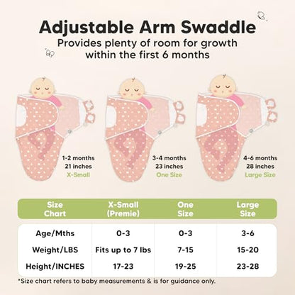 3pk Organic Swaddles for Newborns Girls (3 Count)