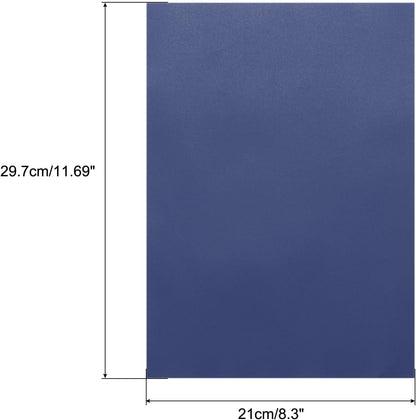 MECCANIXITY Colored Vellum Paper, 20 Sheet Deep Blue Transparency 11.7 x 8.2 Printable Vellum Paper, Translucent Vellum Sheets for Printing Wedding Invitations, Ink Jet Laser Printer