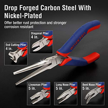 6 piece Mini Pliers Set with Pouch (6 Count)