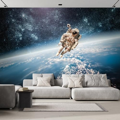 Wall Sticker Wall Mural an Astronaut Floating About Planet Earth