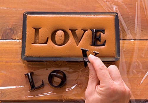 Press in Letters Stone Concrete Stamps (28 Count)