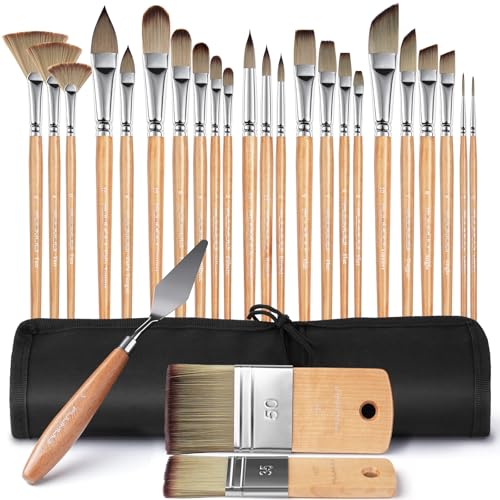 26pcs Paint Brushes (27 Count)