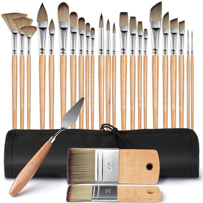 26pcs Paint Brushes (27 Count)