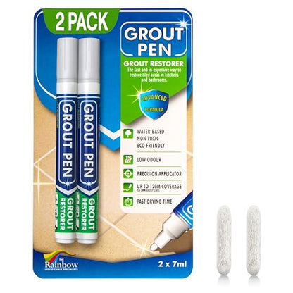 Grout Pen Light Grey Tile Grout Paint Marker (2 Count)