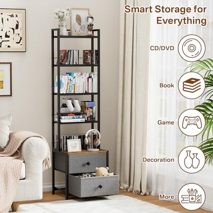 CD Storage Rack with Drawer