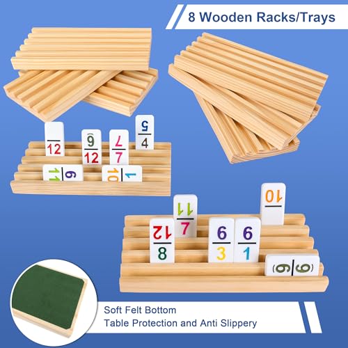 Mexican Train Dominoes Set Double 12 with Numbers
