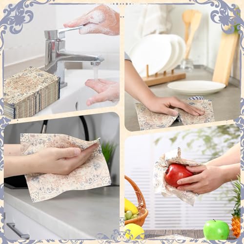 100 Pcs Boho Napkins Paper Guest Towels
