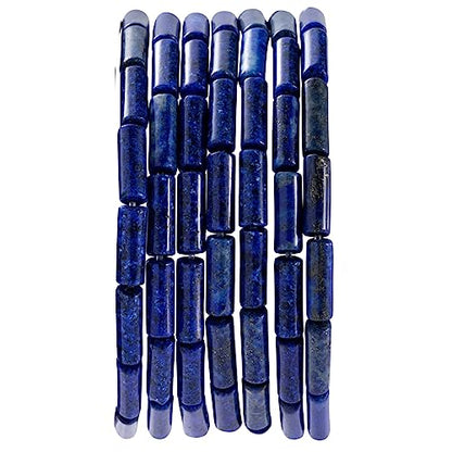 Natural Lapis Lazuli Cylinder Tube Beads 4x13mm 38cm (28 Count)
