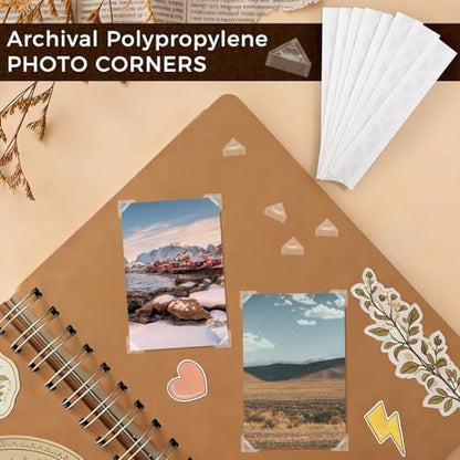 Archival Polypropylene Photo Corners (240 Count)