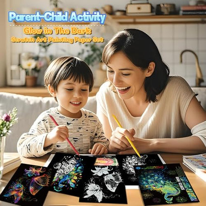 Glow in The Dark Scratch Art for Adults