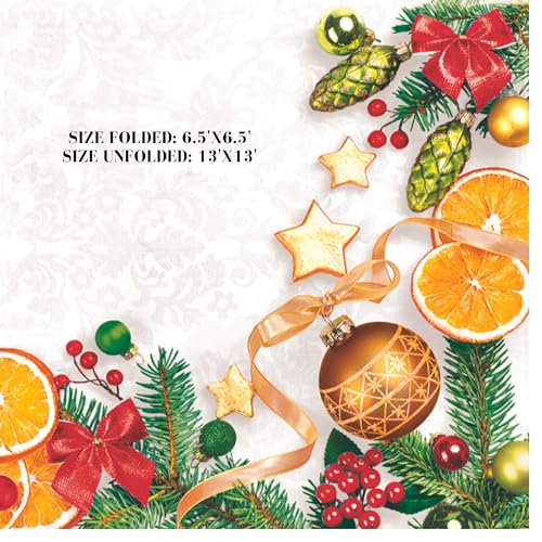 20 ct 13x13 Christmas Paper Decoupage Napkins (20 Count)