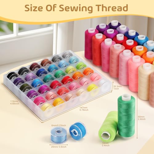 72pcs Sewing Thread Kit