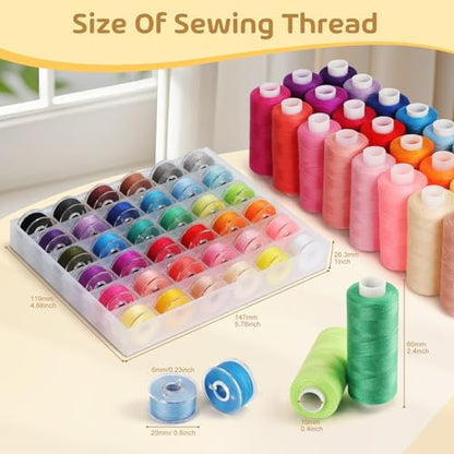 72pcs Sewing Thread Kit