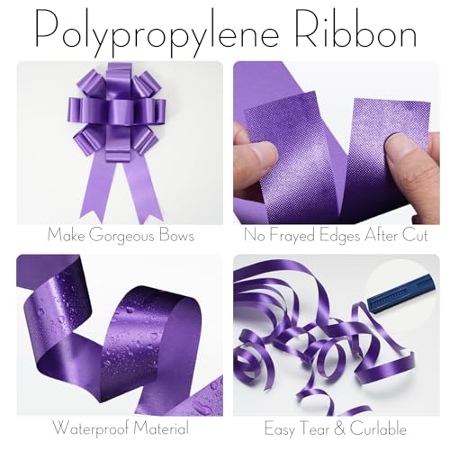 1.5 Inch Purple Polypropylene Ribbon