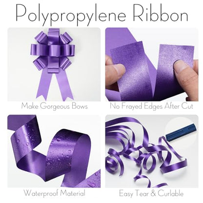 1.5 Inch Purple Polypropylene Ribbon