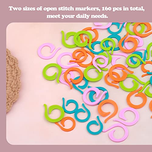 Stitch Markers for Crocheting Knitting 160pcs Crochet Stitch Markers