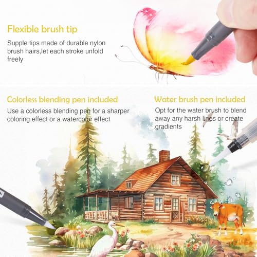 Watercolor Pens Set (36 Count)