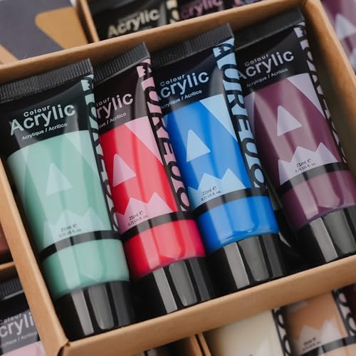 Retro Acrylic Paint Set (5.68 Fl Oz)