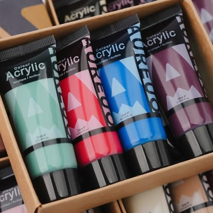 Retro Acrylic Paint Set (5.68 Fl Oz)