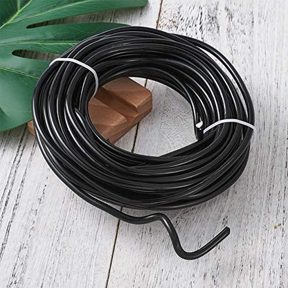 32.8 Feet 5mm Black Aluminum Wire Bendable Metal Craft Wire for Beading Sculpting Jewelry Making (32.8 Foot)