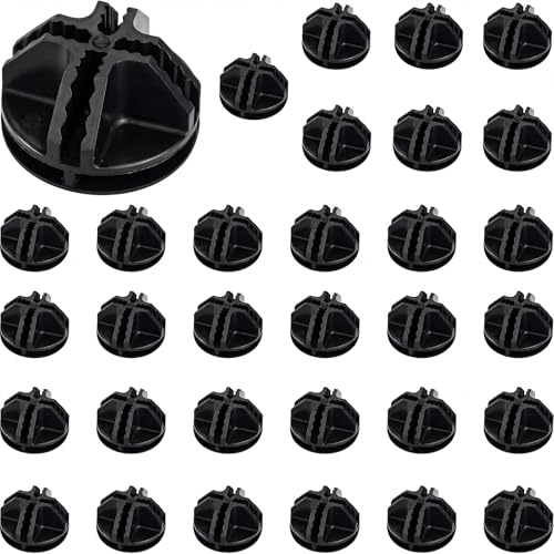 32 Pieces Cube Connectors Plastic Storage Wire Cube Organizer ABS Connectors for Modular Closet Storage Organizer and Wire Shelf (32 Count)