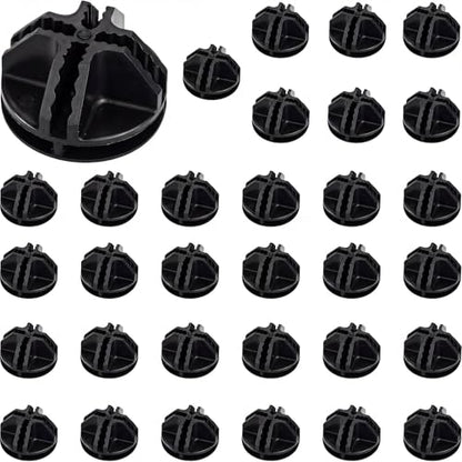 32 Pieces Cube Connectors Plastic Storage Wire Cube Organizer ABS Connectors for Modular Closet Storage Organizer and Wire Shelf (32 Count)