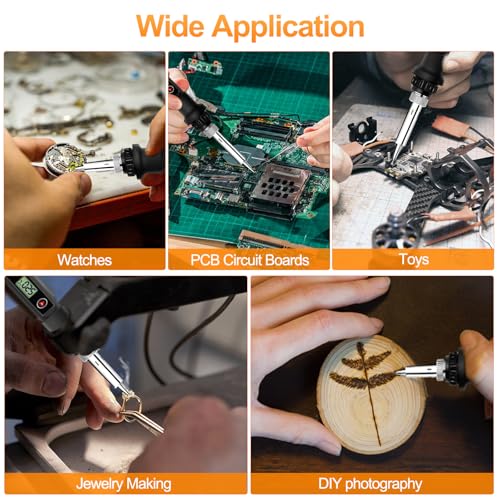 80W LCD Soldering Iron Kit Adjustable Temp 180