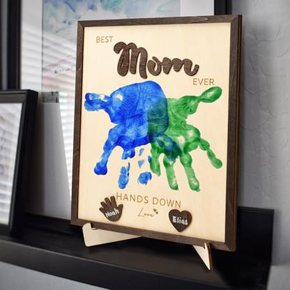 Personalized Best Mom Ever Handprint Gifts