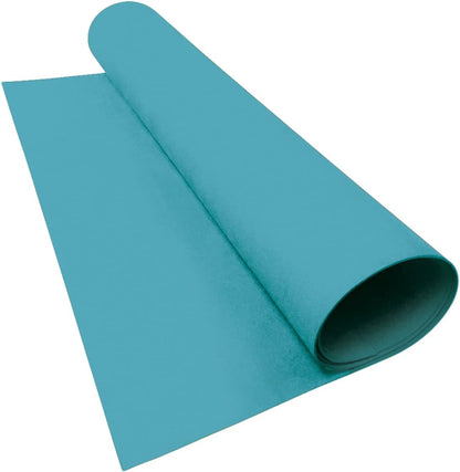 LotusFoam Large 3mm EVA Foam Sheet - 44"x 85" High Density Foam 130 kg/m3 for Cosplay, Costumes, Crafts, Flooring, Outdoor Use - 35 Colors (Aqua) - Crafty Corner